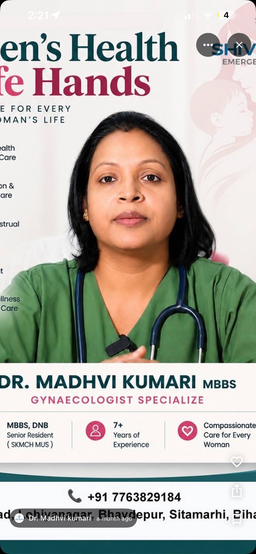 Dr. Madhvi kumari